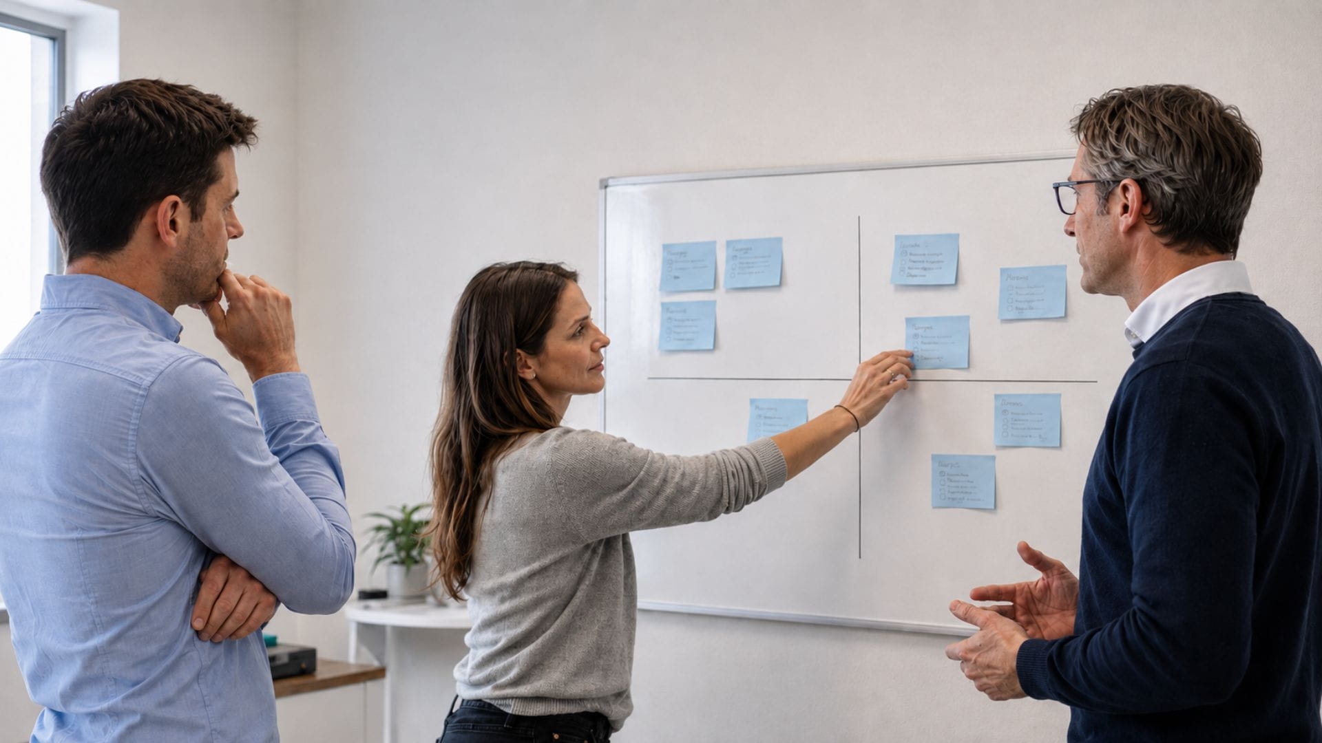 Team priorisiert Maßnahmen zur Usability Optimierung nach Wirkung und Aufwand Team priorisiert Maßnahmen zur Usability Optimierung nach Wirkung und Aufwand
